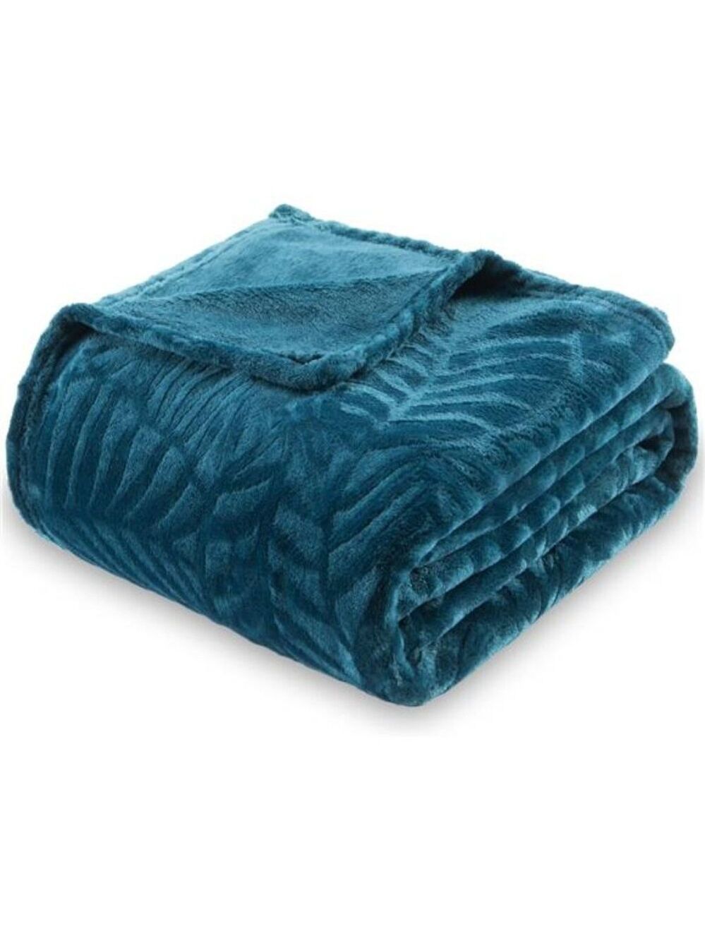 Flannel Fleece Throw Blanket 50x60 Soft Cozy Warm Plush Bed Couch Sofa Blue Cora
